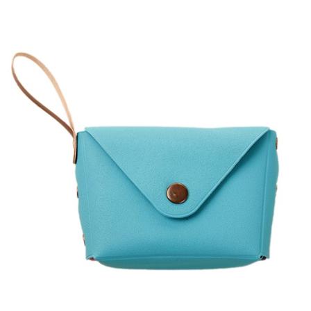 Liten myntpung Mini Oppbevaringsveske Søt Change Purse Lommebok Fasjonabel nøkkelveske Deep Blue