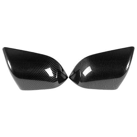 2 stk. Kulfiber Dør Sidespejl Dæksel Trim Støbning Passer til Tesla Model 3 2018-2019