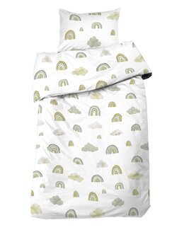 Sengetøj Rainbow 2-delt Grøn