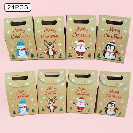 Jul Kraftpapper Presentförpackningar 24st Jul Godis Behandla C