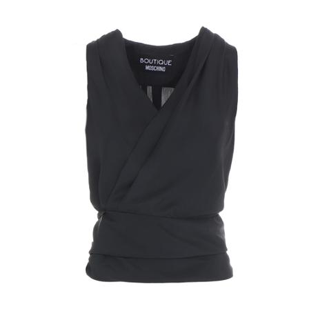 Boutique Moschino, Sleeveless Knitwear Zwart, Dames, Maat:M