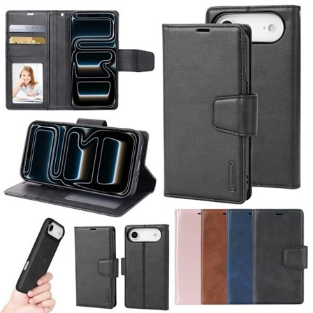 iPhone 17 Air 2-i-1 Plånboksfodral med Magnet & Kortfack