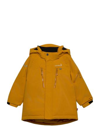 Helicopter Winter Jacket Kids Frostpink 86/92 Outerwear Snow/ski Clothing Snow/ski Jacket Keltainen ISBJÖRN Of Sweden