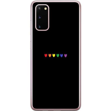 Samsung Galaxy S20 Gjennomsiktig deksel Stolt Hjerter