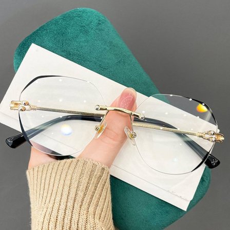 +2.00~+4.0 Diopter Lesebriller uten innfatning Presbyopiske Briller Svart