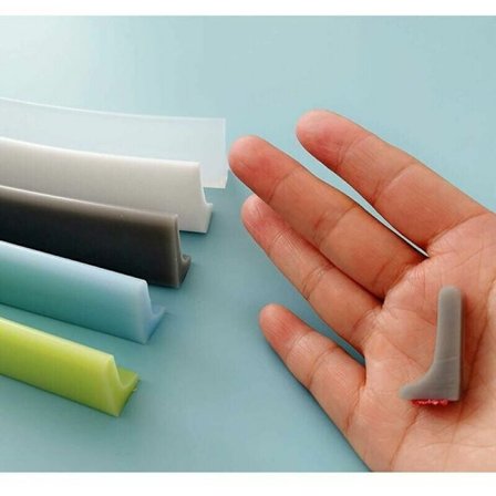 Badrumsvattenstoppremsa hopfällbar duschbarriär och system, vit, 50 cm