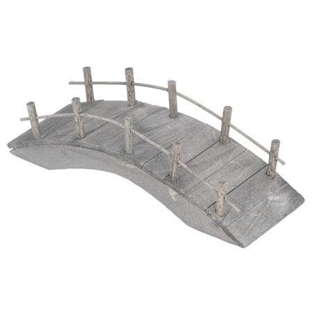1:12 Mittakaavan Pieni Puinen Kaarisilta Kaiteilla Diorama-koristeluun