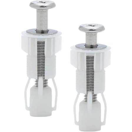 Pieces WC-istuimen kiinnityssarja, WC-istuimen kiinnitys, universaali WC-istuimen kiinnitys, yhteensopiva WC-istuin, nylonmateriaali (tyyli 2)