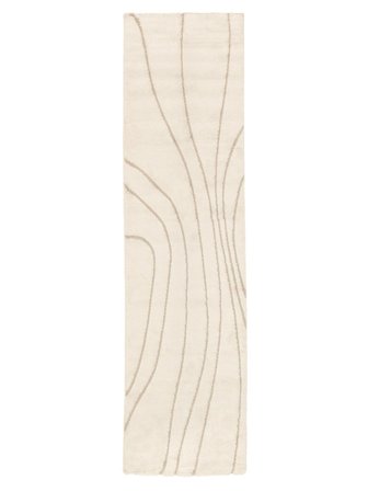 Small Bahia Rug - Cream White/Beige 80X300 Rustic Style