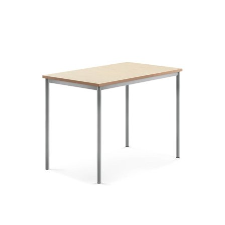 Tisch SONITUS, 1200x800x900 mm, Linoleum beige, alugrau