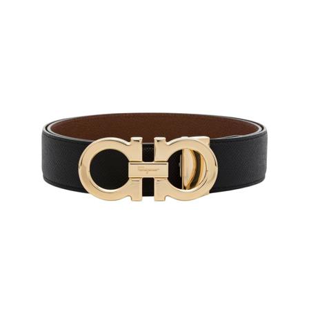 Salvatore Ferragamo - Bälten - Svart - Herr - Storlek: 95 Cm, Herr, Storlek: 95 CM