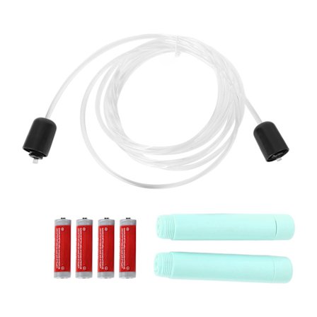 LED-valolla varustettu hyppynaru, ergonominen kahva, kuntoiluhyppynaru aikuisille ja opiskelijoille, vihreä