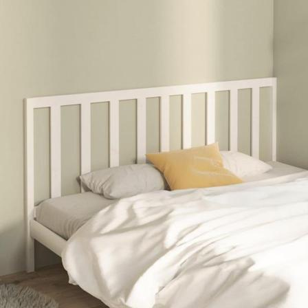Vidaxl Sänggavel Vit 186x4x100 Cm Massiv Furu Vit