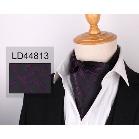 Herrar Ascot Cravat Slips Paisley Jacquard Silke Vävda Blommiga Halsduk