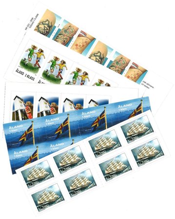 Åland - LAPE ÅV12, 13, 17, V1, V2 - Postfriske hæfter