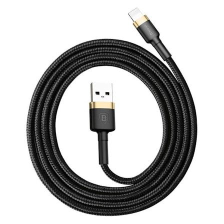 Baseus Kevlar USB cable with Lightning 1.5A 2 m - Gold/Black