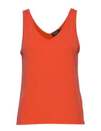 Slcolumbine Tank Top T-shirts & Tops Sleeveless Oransje Soaked In Luxury