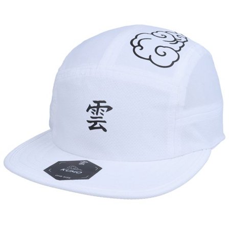 Kumo - Vit 5panel Keps - Kanji Cloudfit White 5-Panel @ Hatstore