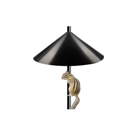 19 tum bred ekorrebarriär för fågelmatarstång, utomhusstångmonterad stoppare fågelholkskydd för utomhusbruk (FMY)