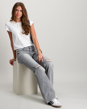 RYVLS Everyday Flare Jeans Gris Jeans Fille - Kids Brand Store