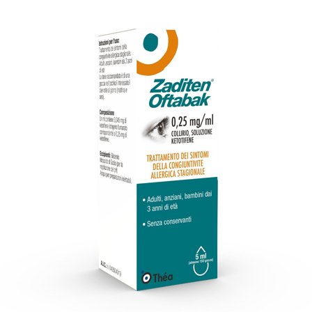 Zaditen Oftabak Collirio 5ml 0,25mg