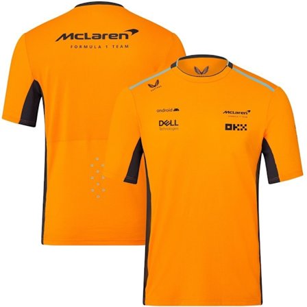 McLaren Ny F1 Racing Dress Oransje Kort Erme Topp T-skjorte Team Herre Sportstopper Oransje Oransje M