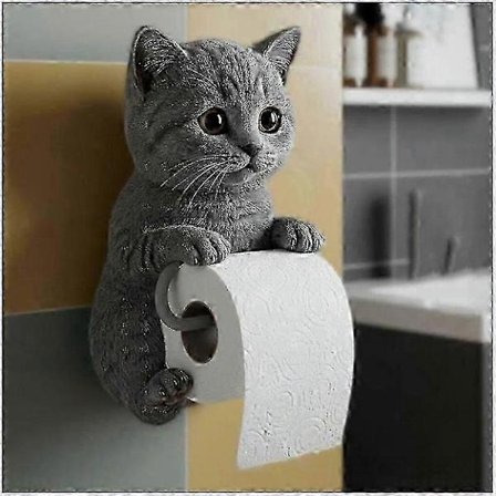 Kat Papirholder Toiletvæg Rullepapir