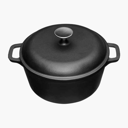 Stekgryta gjutjärn 4 6 liter