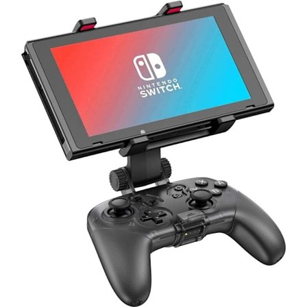 Switch Pro Controller-hållare för Switch Regular/OD/Lite, 360° fri rotationsklämma för Nintendo Switch