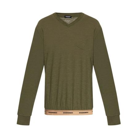 Dsquared2 T-shirt with long sleeves Grøn, Herre Nattøj