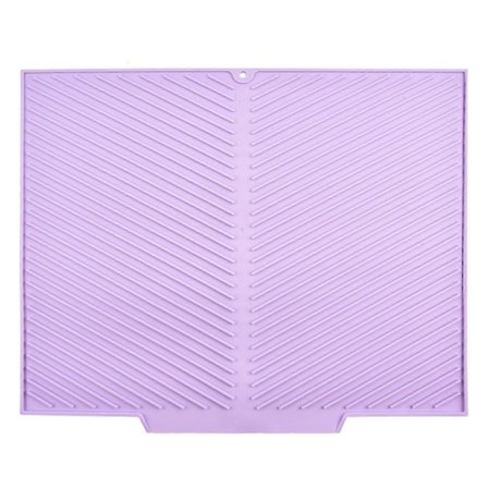 Kestävä Silikoninen Liukumaton Kuivausalusta Lämmönkestävä Silikoninen Kuivausalusta Liukueste Kuviolla Astioiden Kuivausalusta Valkoinen