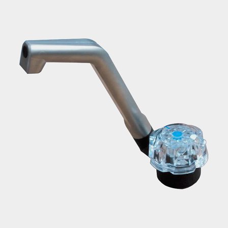 Enkeltvandhane båd, med foldbar tud, 10 mm (25/64′′) slange / 12 mm (15/32′′) slange, plast