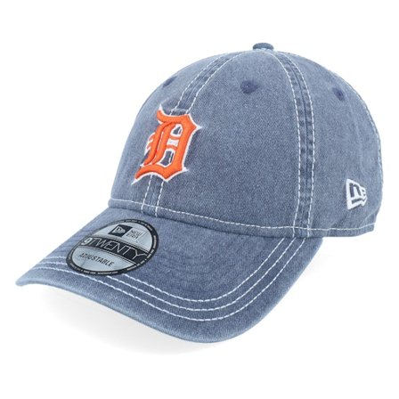 New Era - Detroit Tigers Washed Contrast 9TWENTY Navy/Orange Dad Cap Unconstructed Blue Cap - MLB @ Hatstore