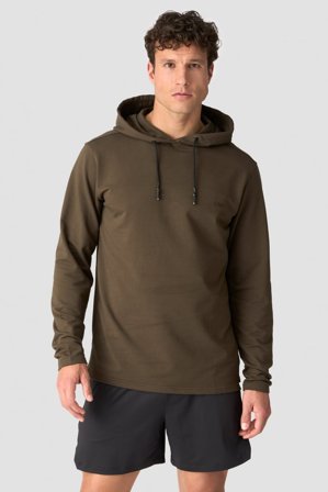 ICANIWILL - Stride Hoodie Men Smokey Brown - Herrer - Træningstøj fra ICIW