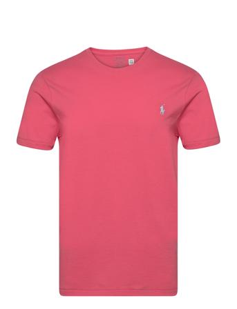 Custom Slim Fit Jersey Crewneck T-Shirt Polo Ralph Lauren Coral