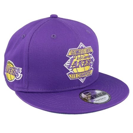 New Era - NBA Roxa snapback Boné - Los Angeles Lakers Diamond Patch 9FIFTY Purple Snapback @ Hatstore