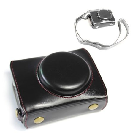 Canon PowerShot G7 X Mark III slitesterkt skinnveske - Svart