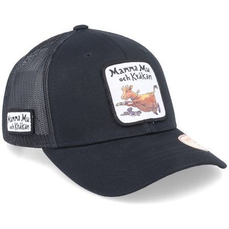 Mamma Mu & Kråkan - Kids Flyger Black Trucker Trucker Black Cap - @ Hatstore
