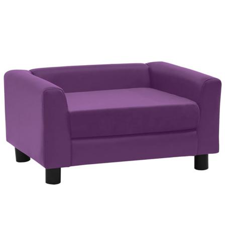 Vidaxl Hundsoffa Skumdyna Vinlila 60x43x30 Cm Plysch & Konstläde Lila