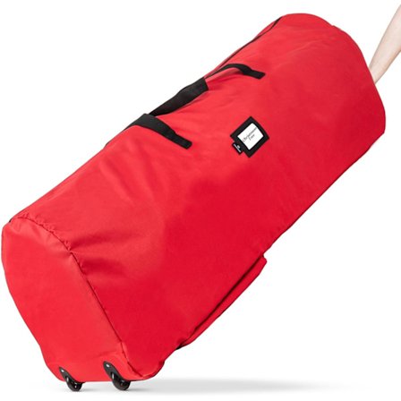 Rullende opbevaringspose til juletræ - Opbevaring til 2,7 meter højt kunstigt juletræ. Lynlåspose, bærehåndtag og hjul for nem transport. Beskytter