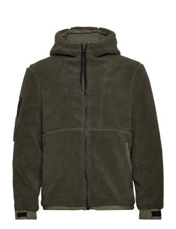 Code Xpd Borg Hybrid Sweatshirts & Hoodies Fleeces & Midlayers Khakigrønn Superdry