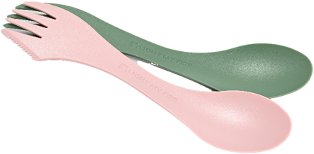 Light My Fire Spork Lefty BIO Sandy Green / Dusty Pink - Light My Fire