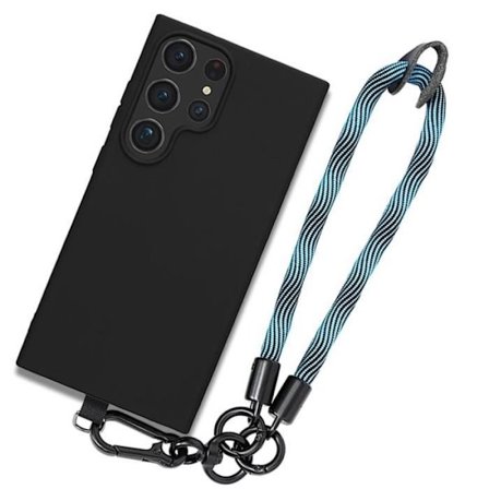 Coque - BOOLING - til Samsung Galaxy S24 Ultra - Stødabsorbér - Kradsikker - Aftageligt Armbånd Blå