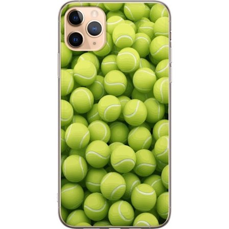 Kompatibel Mobilcover til Apple Apple iPhone 11 Pro Max Mønster af grønne tennisbolde i høj detalje, sporty motiv med gentagende tekstur og stærke