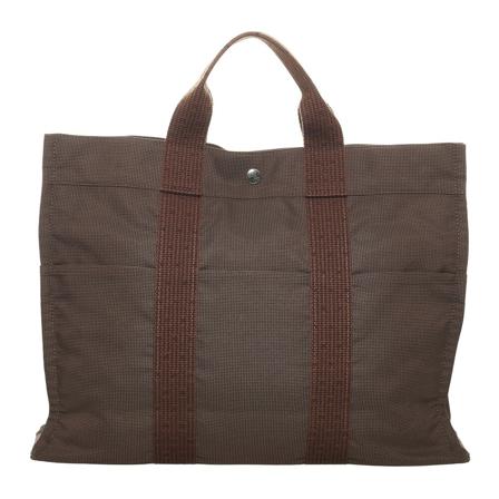 Hermès Vintage Pre-owned Fourre Tout GM Fabric Canvas Väska grå, Dam Vintage Väskor, Dam, Storlek: ONE SIZE