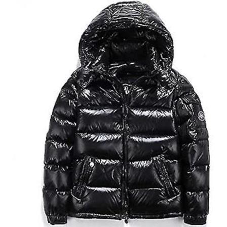 Blank Downjacka Herr Vinterjacka Stående Krage Huva Nedjacka 2XL Svart