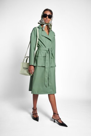 Kista Trench Coat Loden Green