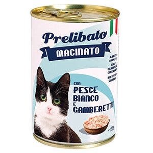 Unipro Gatto Prelibato Macinato con Pesce Bianco e Gamberetti