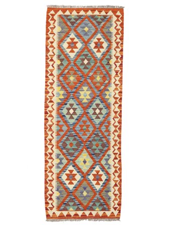 71X195 Alfombra Kilim Afghan Old Style Oriental De Pasillo Marrón/Beige (Lana, Afganistán) Carpetvista