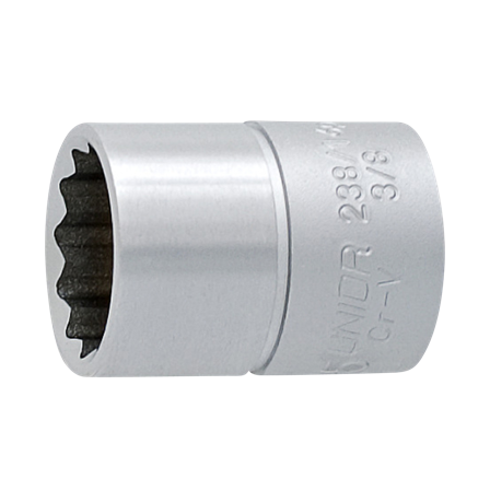 Hylse Unior 12-Edge Inch 3/8"